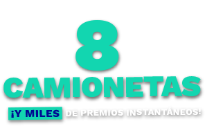 ¡Gana una de las 8 camionetas 0km que sorteamos!